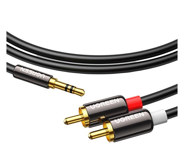 UGREEN AV116 Przewód 35mm Jack do 2RCA Cinch 5m czarny - 1501462 - zdjęcie 2